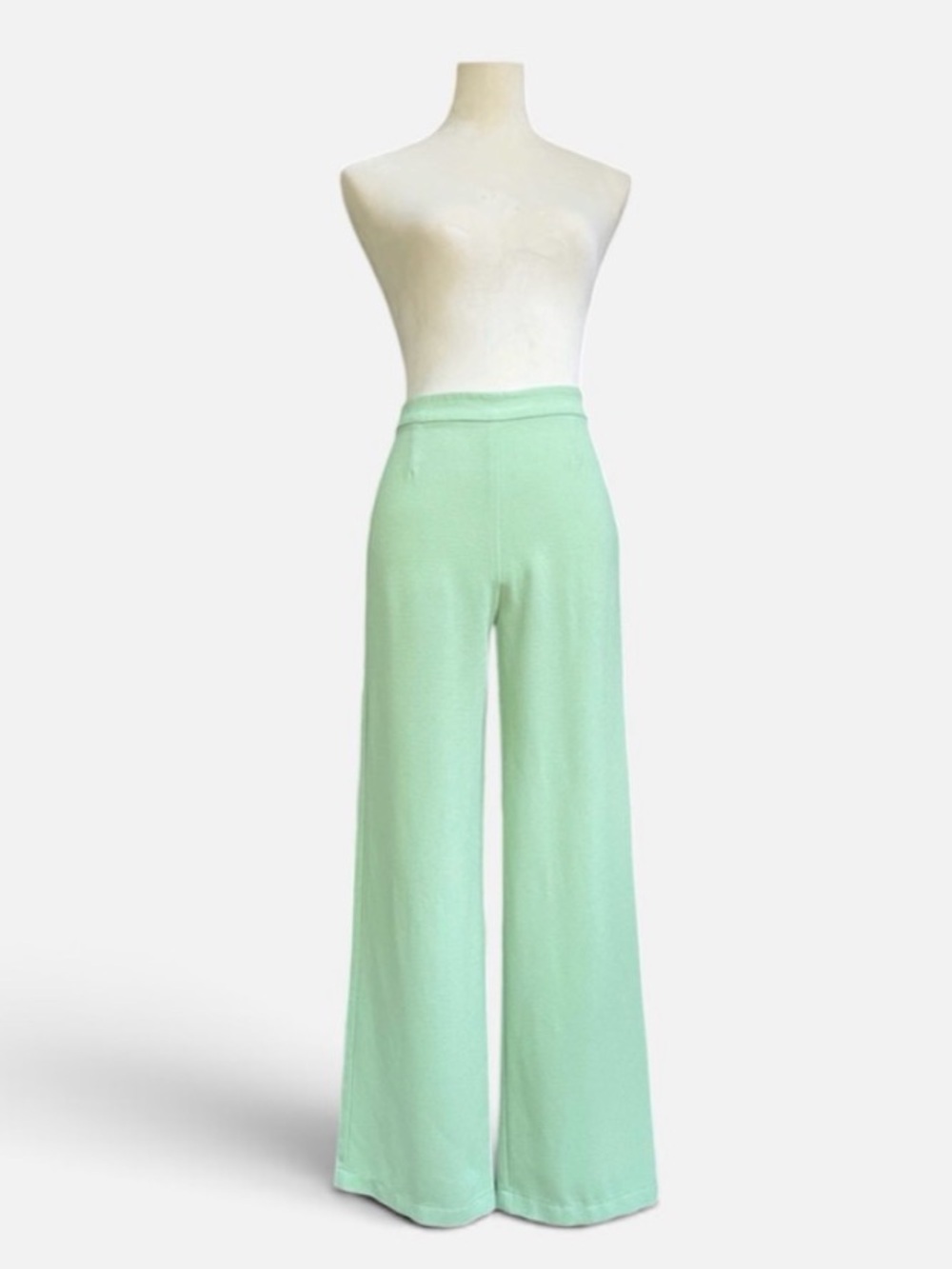 Endless Summer High Waisted Wide Leg Pants in Mint Green Size XS